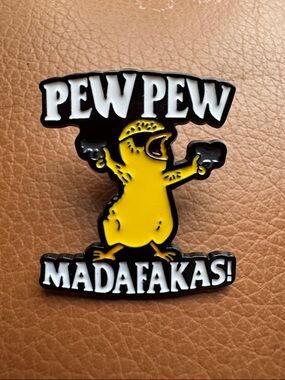 Pew Pew Madafakas! Yellow Chick Enamel Pin